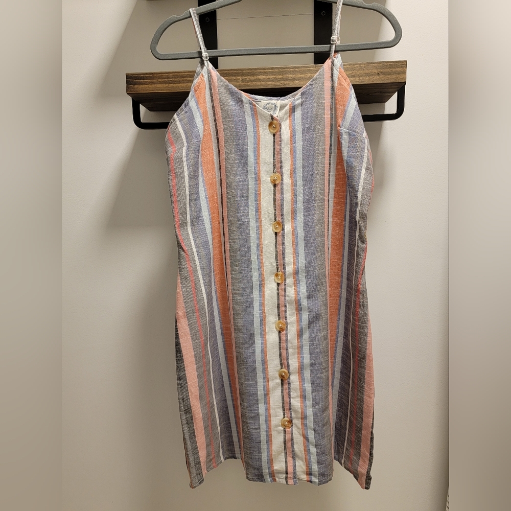 Pastel striped sun dress